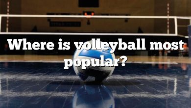 Where is volleyball most popular?