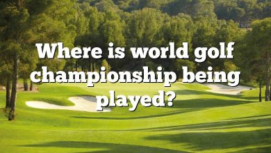 Where is world golf championship being played?