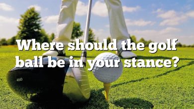 Where should the golf ball be in your stance?