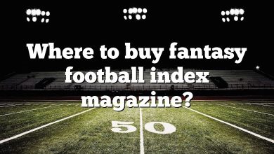 Where to buy fantasy football index magazine?
