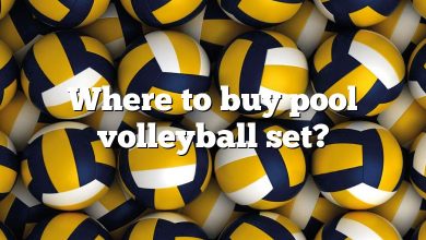 Where to buy pool volleyball set?