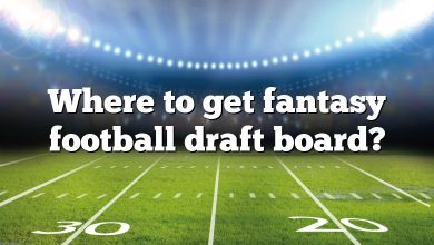 Where to get fantasy football draft board?