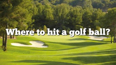 Where to hit a golf ball?