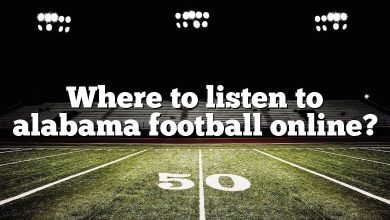 Where to listen to alabama football online?