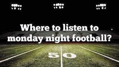 Where to listen to monday night football?