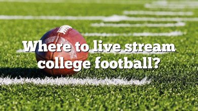 Where to live stream college football?