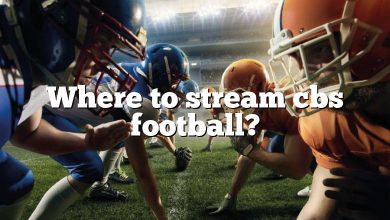 Where to stream cbs football?
