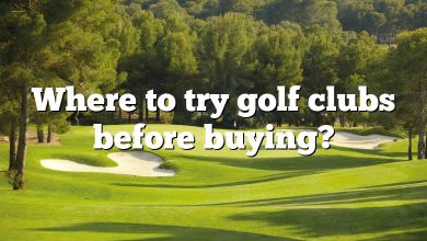 Where to try golf clubs before buying?