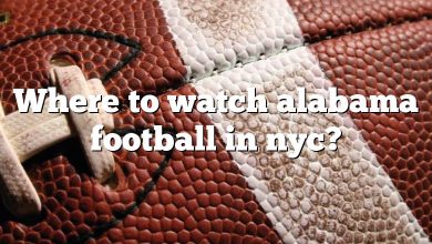 Where to watch alabama football in nyc?