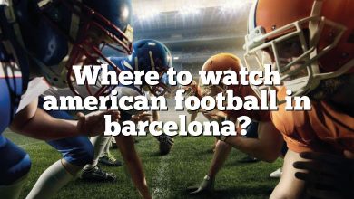 Where to watch american football in barcelona?