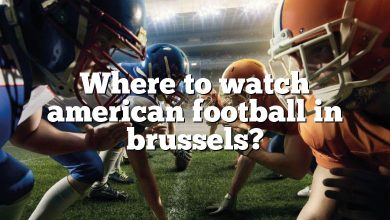 Where to watch american football in brussels?