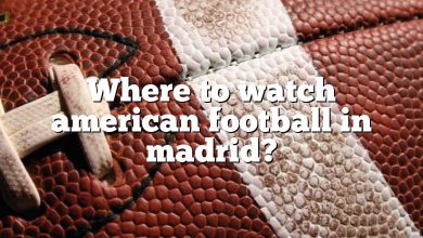 Where to watch american football in madrid?