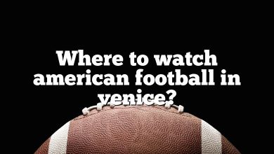 Where to watch american football in venice?
