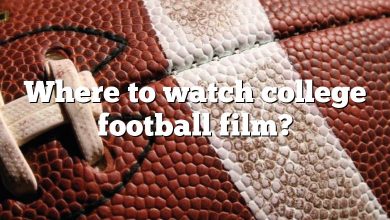 Where to watch college football film?