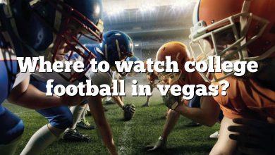 Where to watch college football in vegas?