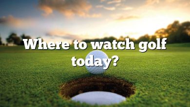 Where to watch golf today?