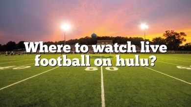 Where to watch live football on hulu?