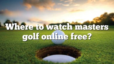 Where to watch masters golf online free?