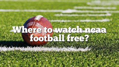 Where to watch ncaa football free?