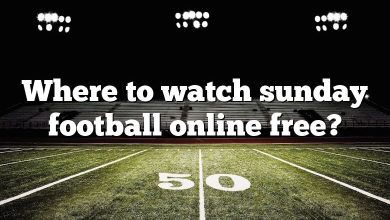 Where to watch sunday football online free?