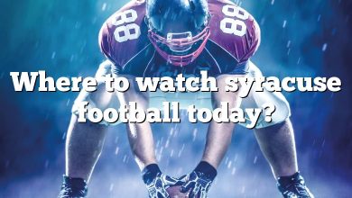Where to watch syracuse football today?