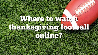 Where to watch thanksgiving football online?