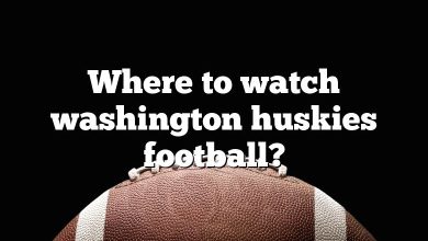 Where to watch washington huskies football?