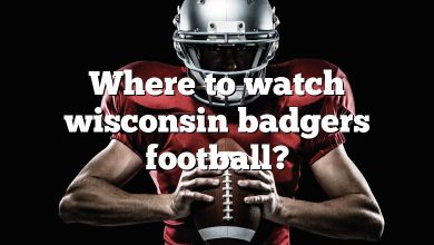 Where to watch wisconsin badgers football?