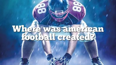 Where was american football created?