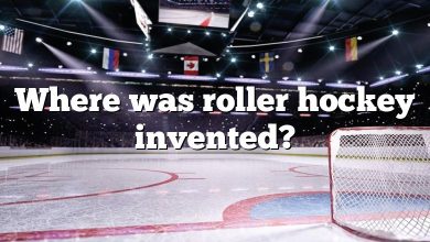 Where was roller hockey invented?