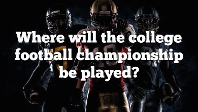 Where will the college football championship be played?