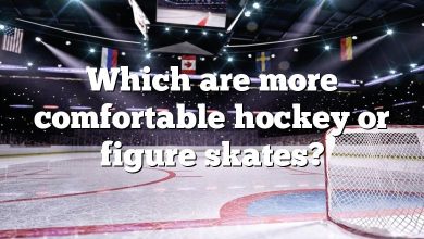 Which are more comfortable hockey or figure skates?