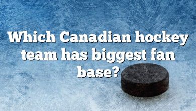 Which Canadian hockey team has biggest fan base?