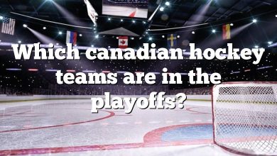 Which canadian hockey teams are in the playoffs?