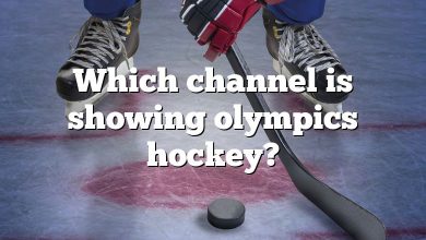 Which channel is showing olympics hockey?