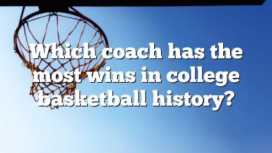 Which coach has the most wins in college basketball history?