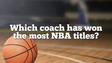 Which coach has won the most NBA titles?