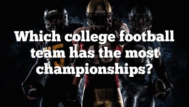 Which college football team has the most championships?