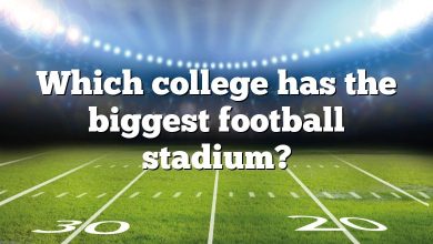 Which college has the biggest football stadium?