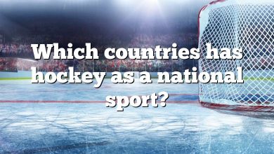 Which countries has hockey as a national sport?