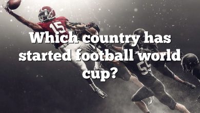 Which country has started football world cup?