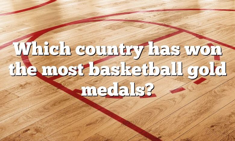Which country has won the most basketball gold medals?