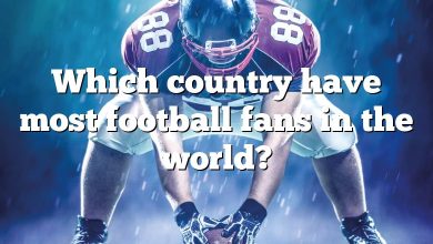 Which country have most football fans in the world?