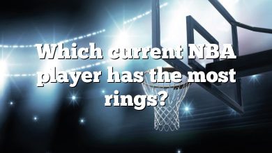 Which current NBA player has the most rings?