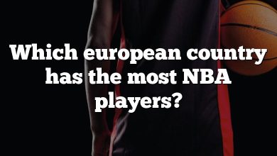 Which european country has the most NBA players?