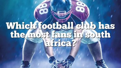 Which football club has the most fans in south africa?