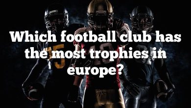 Which football club has the most trophies in europe?