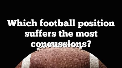 Which football position suffers the most concussions?
