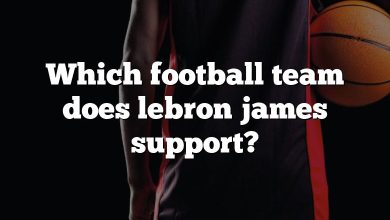 Which football team does lebron james support?