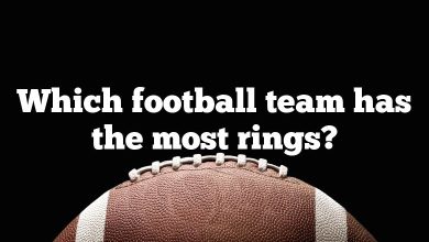 Which football team has the most rings?